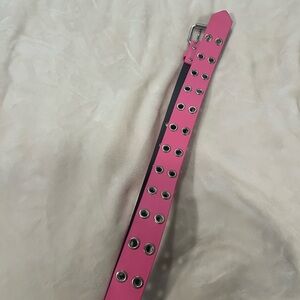 Pink Studded Women's Belt